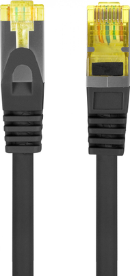 Kabllo rrjeti Lanberg Patchcord Cat6a S FTP LSZH, 1m, RJ45, e zezë
