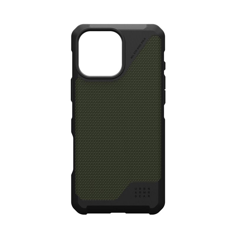 Mbrojtëse telefoni UAG Metropolis LT për iPhone 16 Pro Max, me MagSafe, Kevlar, jeshile ulliri