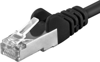 Kabllo rrjeti PremiumCord CAT6a S-FTP, RJ45 RJ45, 1.5m, e zezë