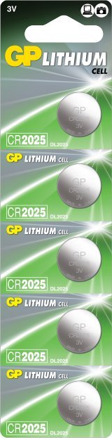 Литиумски батерии GP Specialty CR2025 DL2025, 3V, сет 10 парчиња