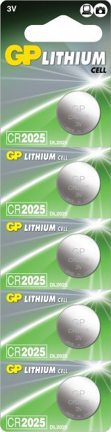 Литиумски батерии GP Specialty CR2025 DL2025, 3V, сет 10 парчиња