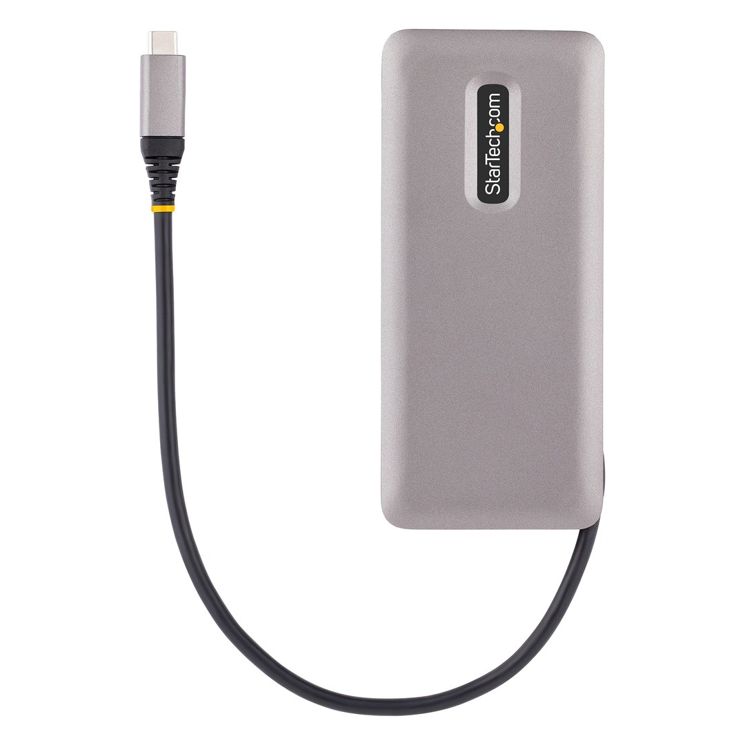 Qendër USB-C Startech 4 porte, 10Gbps, 100W PD, e hirtë