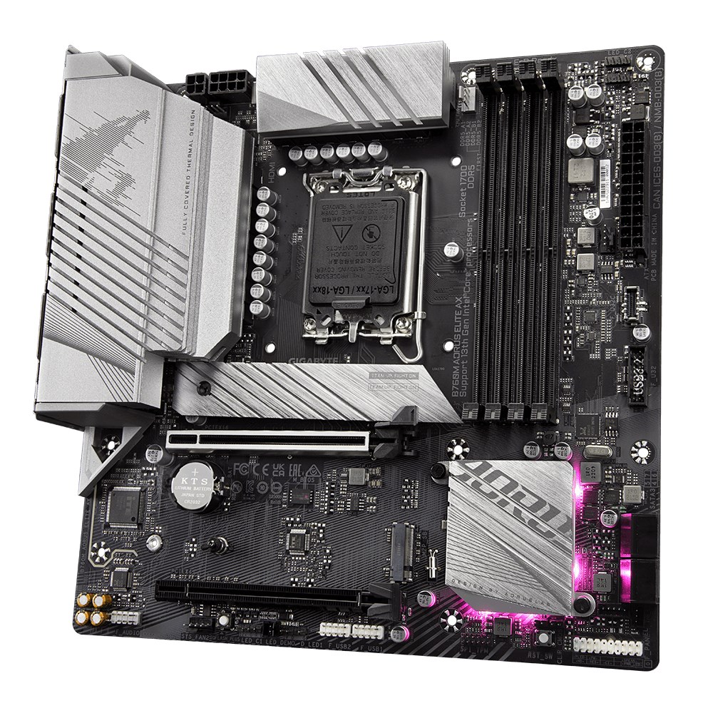 Pllakë amë Gigabyte B760M AORUS ELITE AX Intel B760 LGA 1700 micro ATX