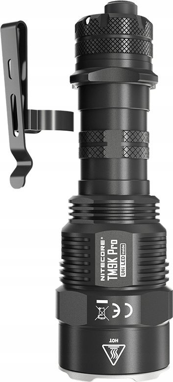 Електрична рачна лампа Nitecore TM9K Pro, 9900 лумен, полнење USB C, црна