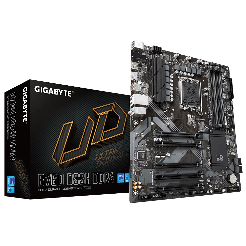 Pllakë amë GIGABYTE B760 DS3H DDR4, LGA 1700, ATX