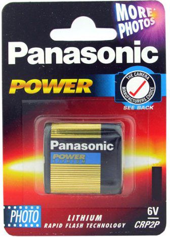 Bateri litium Panasonic CR-P2, 850mAh, për fotoaparat