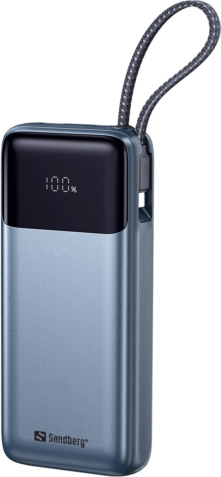 Powerbank Sandberg All-in1 PD67W, 20000 mAh, karikim i shpejtë 67W, i zi