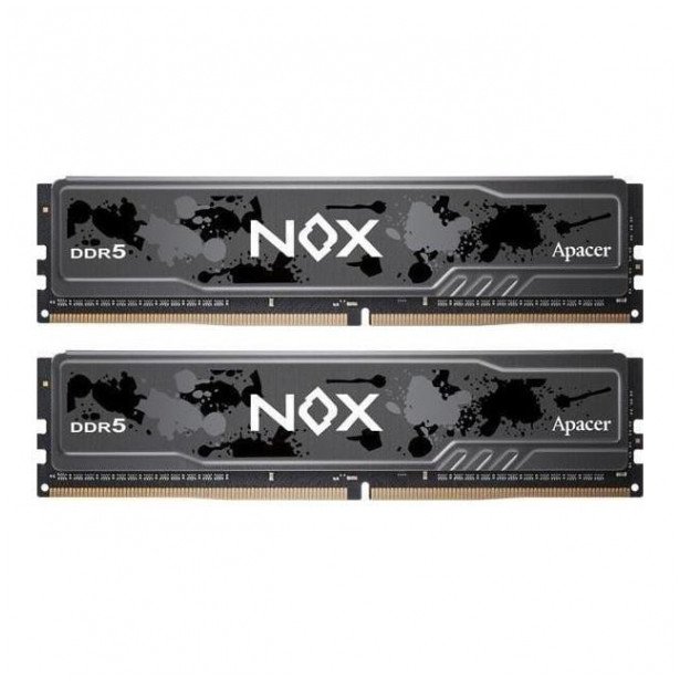 Memorie RAM Apacer NOX DDR5, 32GB 2x16GB, 5200MHz CL40, e zezë