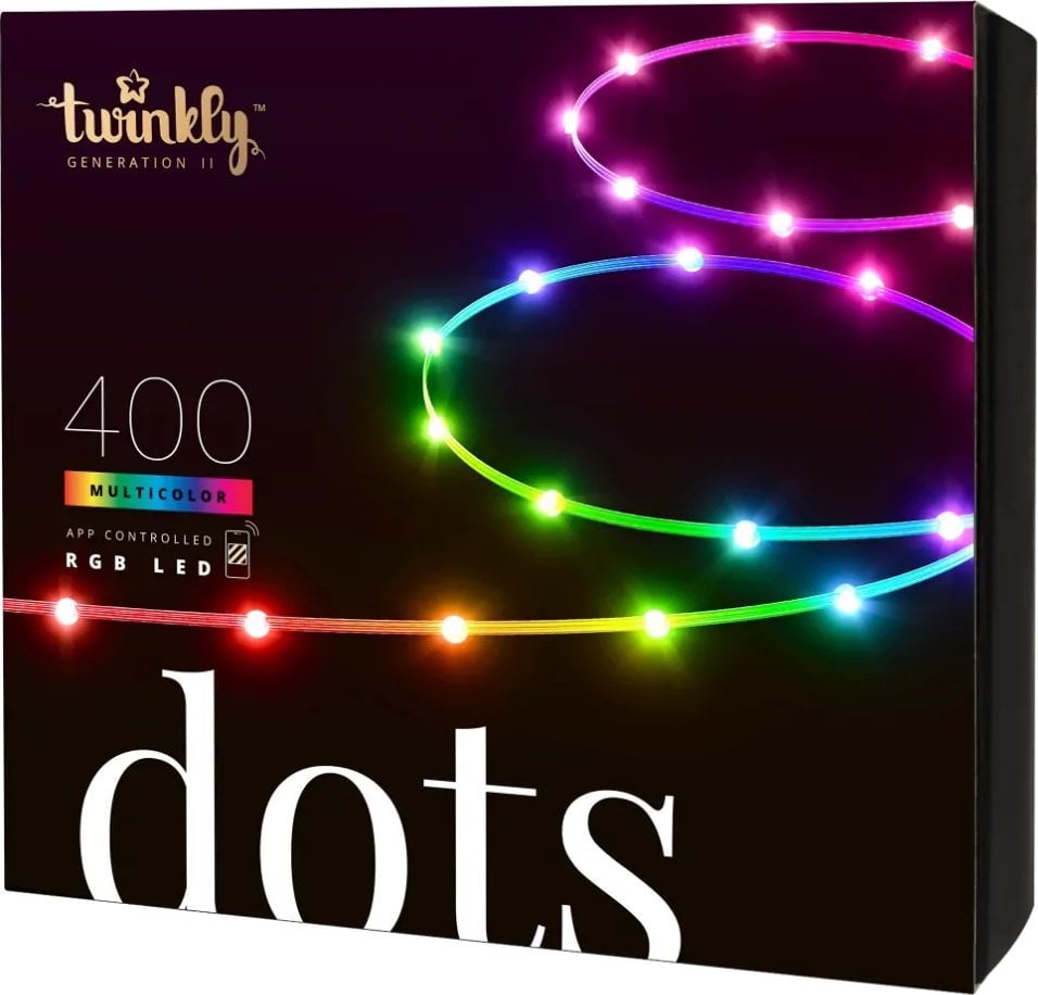 Drita dekorative Twinkly DOTS TWD400STP TEU, 400 LED RGB, 20m, shumëngjyrëshe