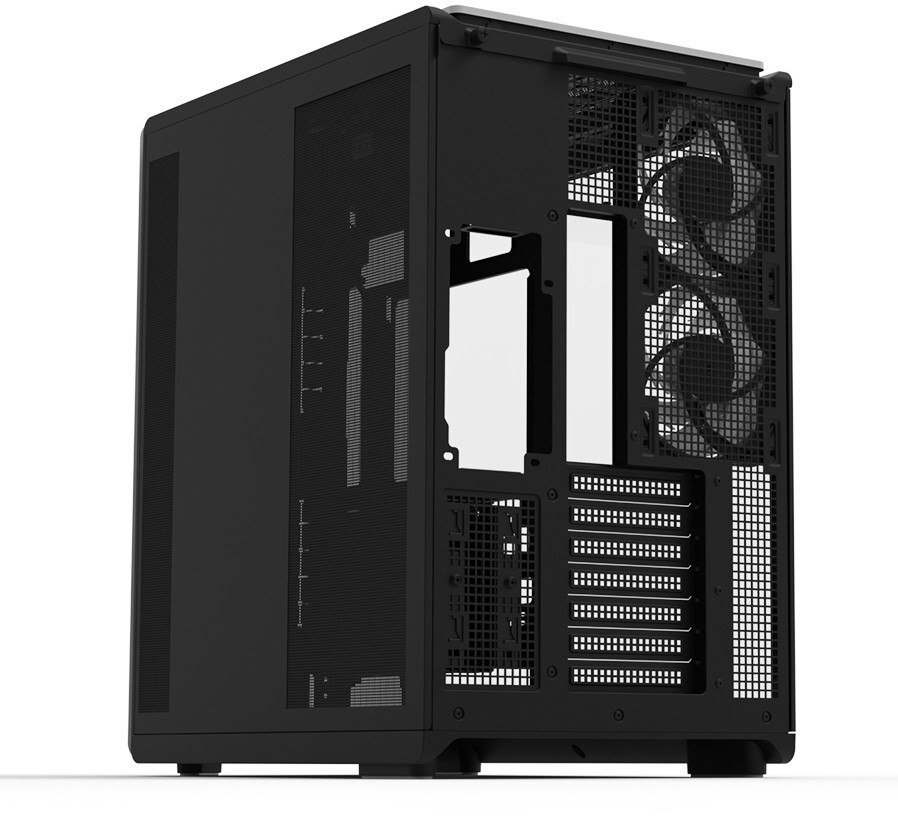 Куќиште за компјутер Zalman P60, ATX, калено стакло, црно