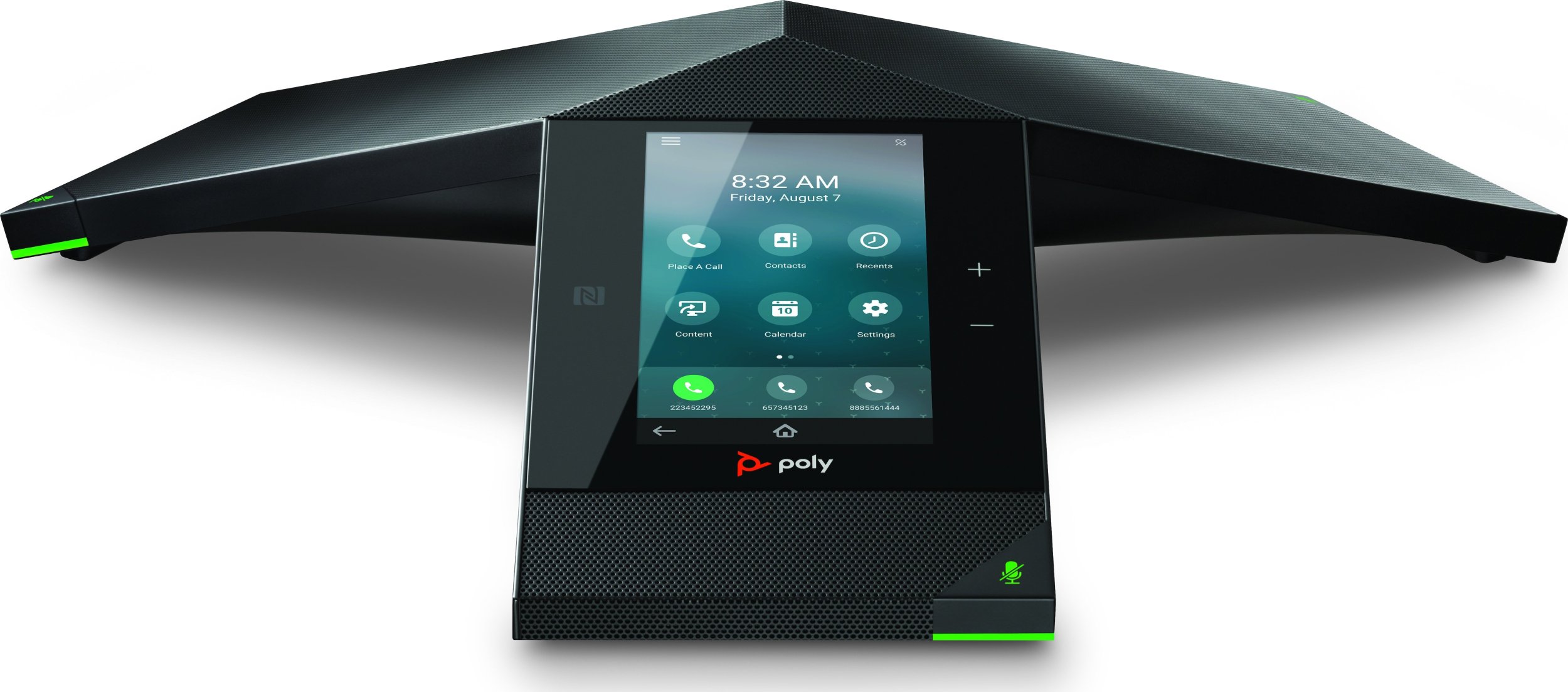 Telefon konferencash IP Poly Trio 8800, PoE, për salla të mëdha, i zi