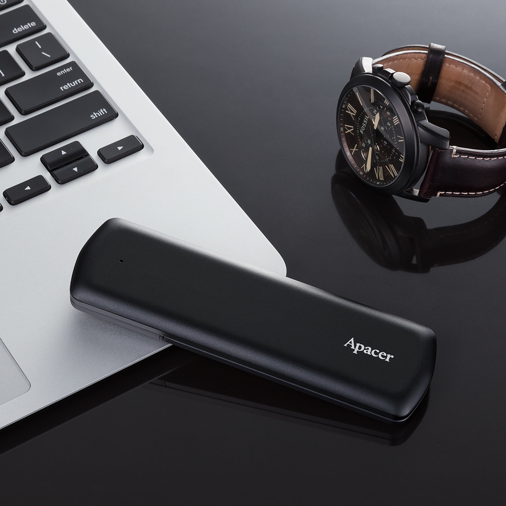 Disk i jashtëm Apacer SSD AS721,1TB Type-C USB, i zi