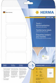 Etiketa vetëngjitëse Herma 4412, 80 x 50 mm, 250 copë, të bardha