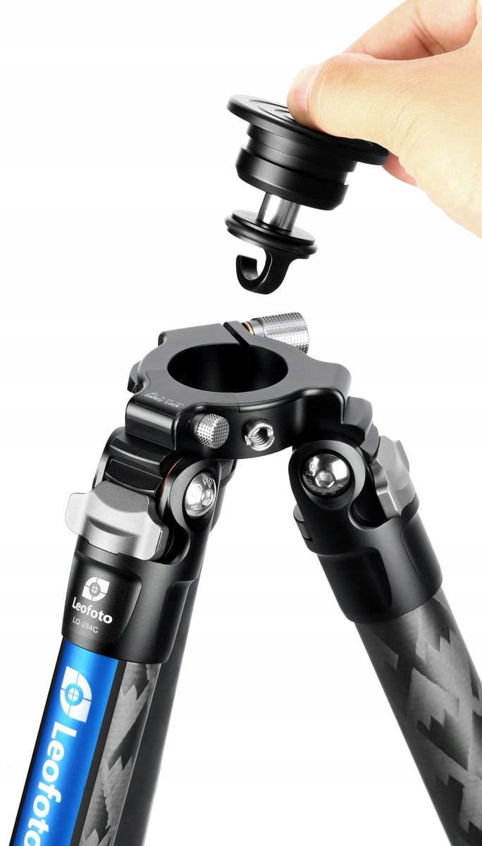 Tripod fotografik Leofoto Mr. Q LQ-284C + LH-36, fibër karboni, me kokë sferike, i zi