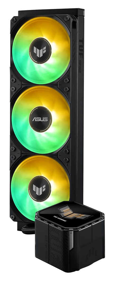 ASUS TUF Gaming LC III 360 ARGB LCD ладилник за вода, 12 см, црн
