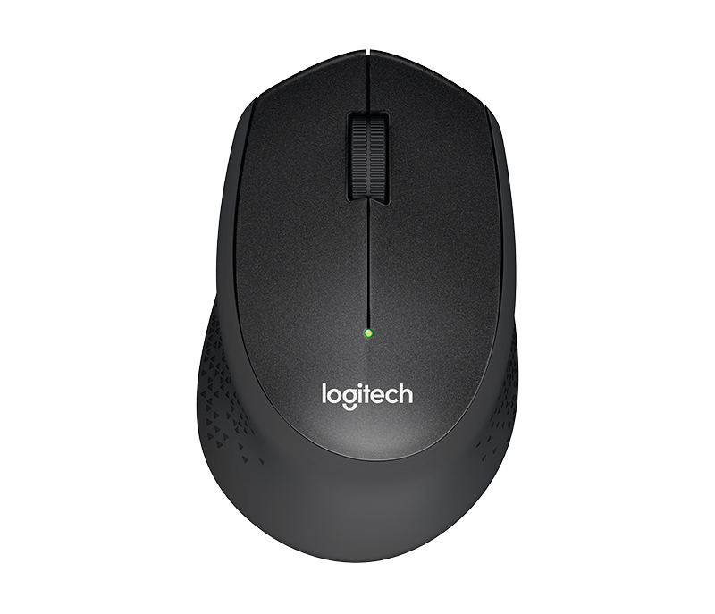 Глушец Logitech M330 Silent Plus, оптички безжичен, црн