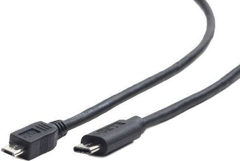 Кабел Gembird USB-C - microUSB, 1м, црна
