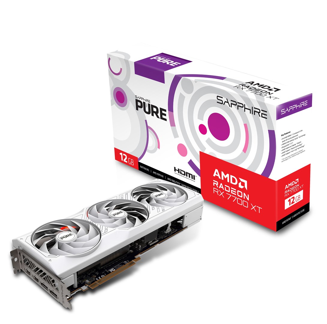 Kartë grafike Sapphire Gaming AMD Radeon RX 7700 XT, OC, 12 GB GDDR6