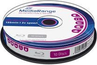 Дискови Blu-ray MEDIARANGE MR501 BD-RE, 25GB, 2x, пакување Cake10