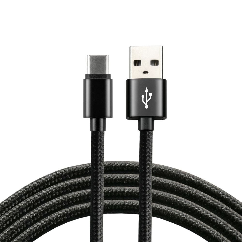 Kabllo USB-A në USB-C EverActive, 1m, e zezë