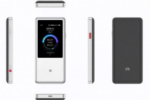 Ruter ZTE U60, Wi-Fi portativ, bateri e integruar, i bardhë e zi