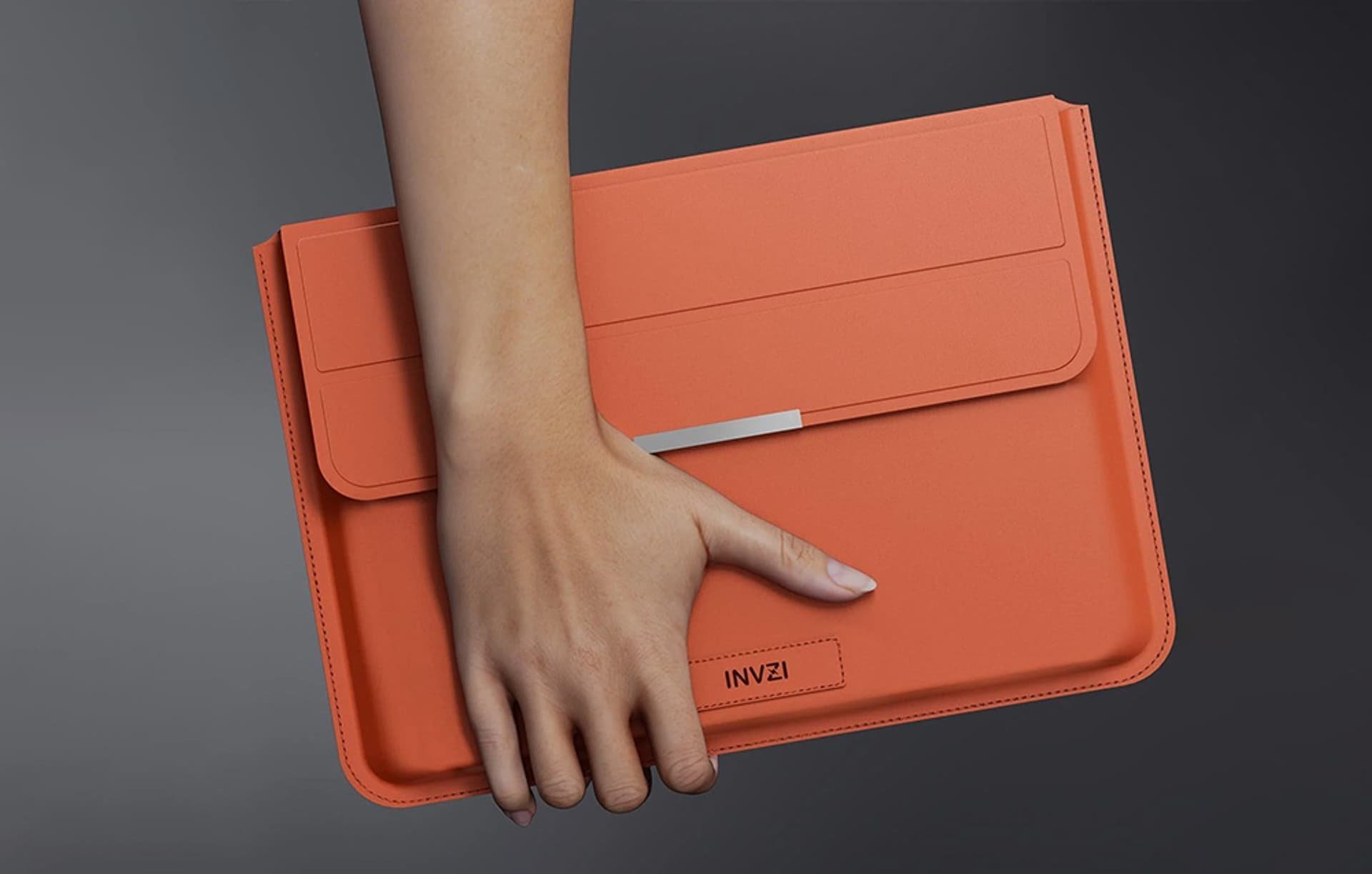 Hapsë laptopi Invzi Minimalist për MacBook Pro Air, 13 14", set 2 copë, gri