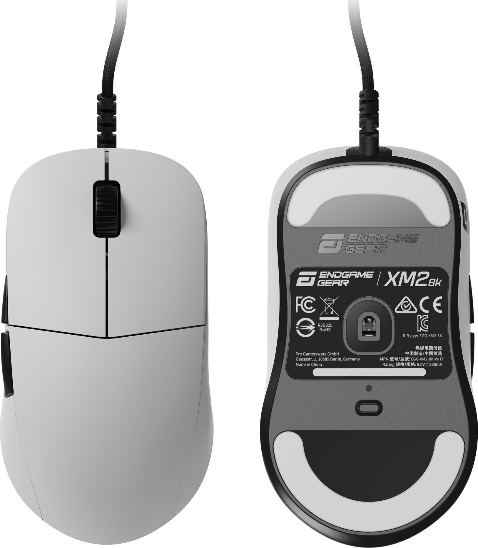 Гејминг глушец Endgame Gear XM2 8K, оптички, со кабел, бел