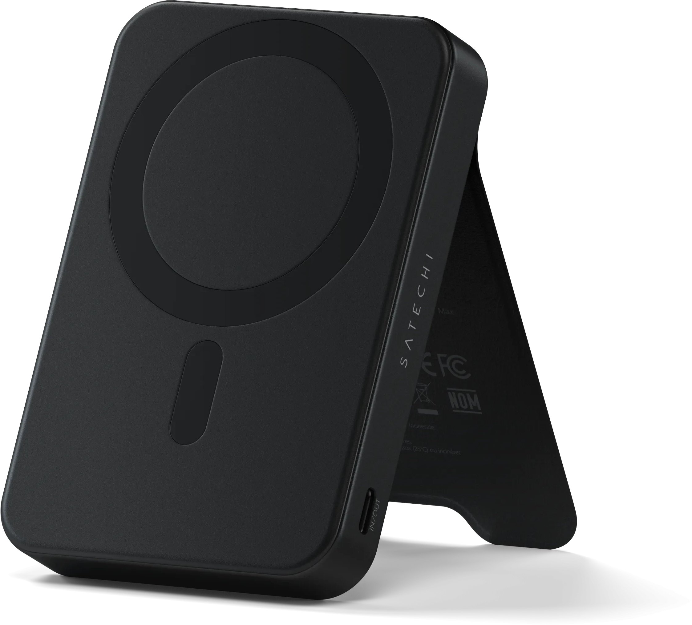 Power bank Сатеки ОнтхеГо Qi2 10K, 10000 mAh, магнетен, црн