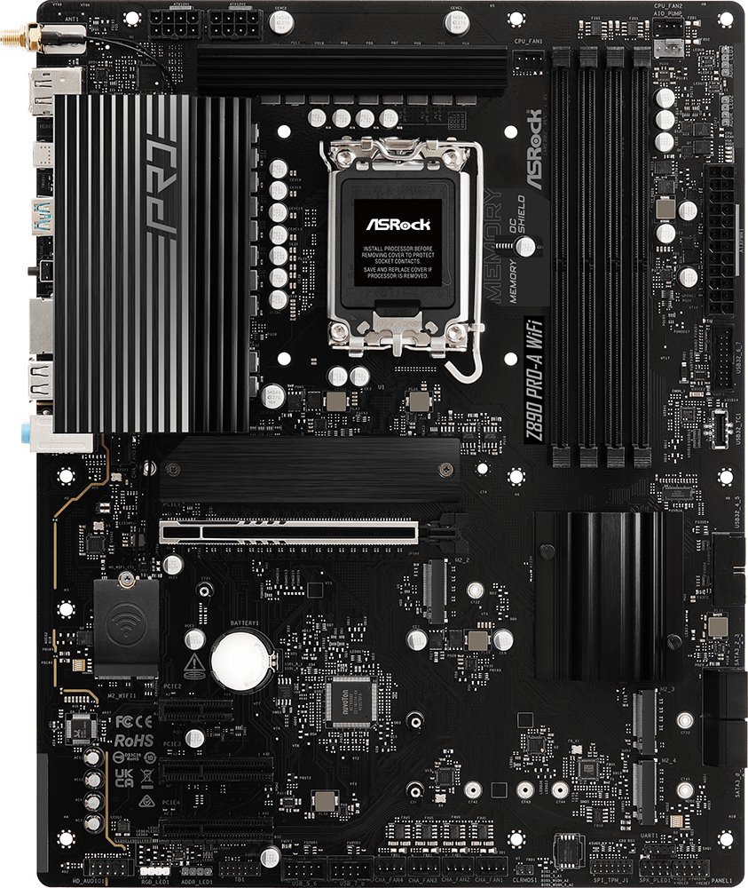 Pllakë amë ASRock Z890 Pro-a WiFi, DDR5, PCIe 5.0, ATX