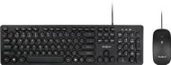 Set tastierë dhe maus Rebel Electro WDS200, me kabllo, USB, i zi