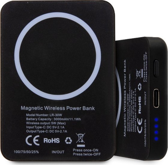 Karikues portativ Karl Lagerfeld KLPBMKIOTTGK, 3000mAh, karikim wireless, i zi