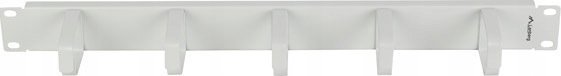 Панел за менаџирање кабли Lanberg Rack, за мрежен кабинет, сив