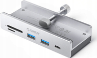 Hub USB me kapëse Orico MH5PC, USB-C 3.2, 2x USB-A 3.2, lexues SD TF, argjendtë