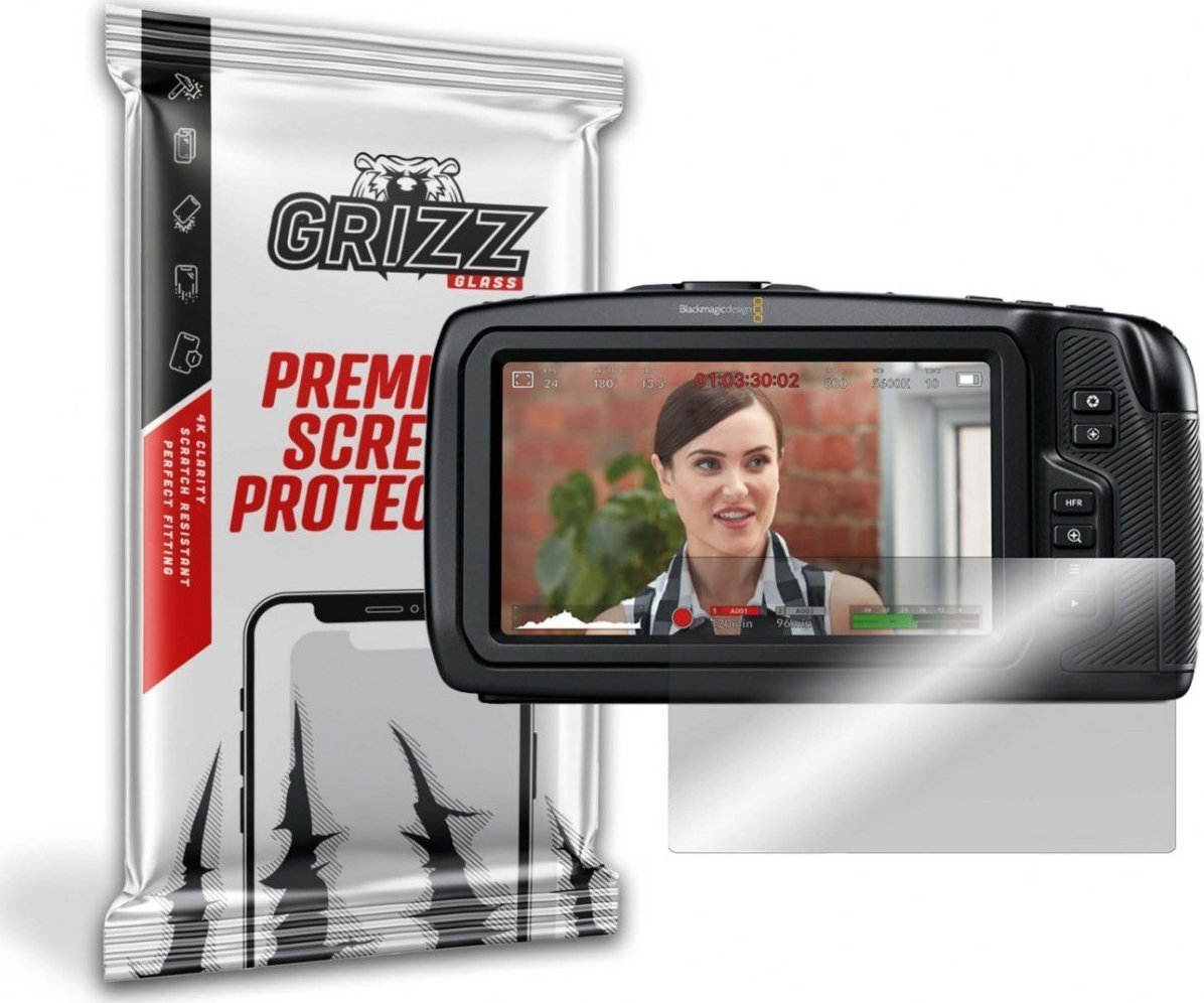 Xham mbrojtës GrizzGlass Hybrid Glass për BlackMagic Pocket 4K, oleofobik, transparent