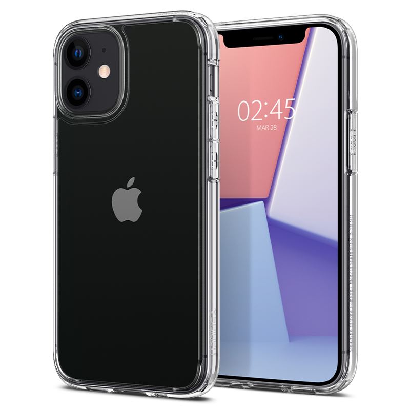 Mbrojtëse për iPhone 12 mini Spigen Ultra Hybrid, transparente