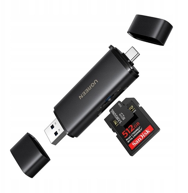 Lexues kartelash UGREEN USB C SD 4.0, 312 MB/s, UHS II, gri