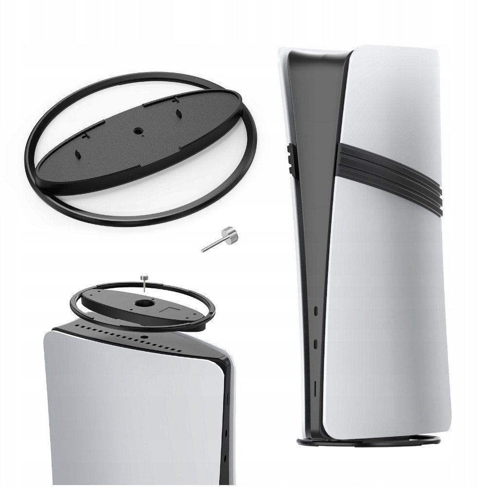 Mbajtëse konsolë Yaxo Coaster Thunder Impact, për PS5 PS5 Slim PS5 Pro, e zezë