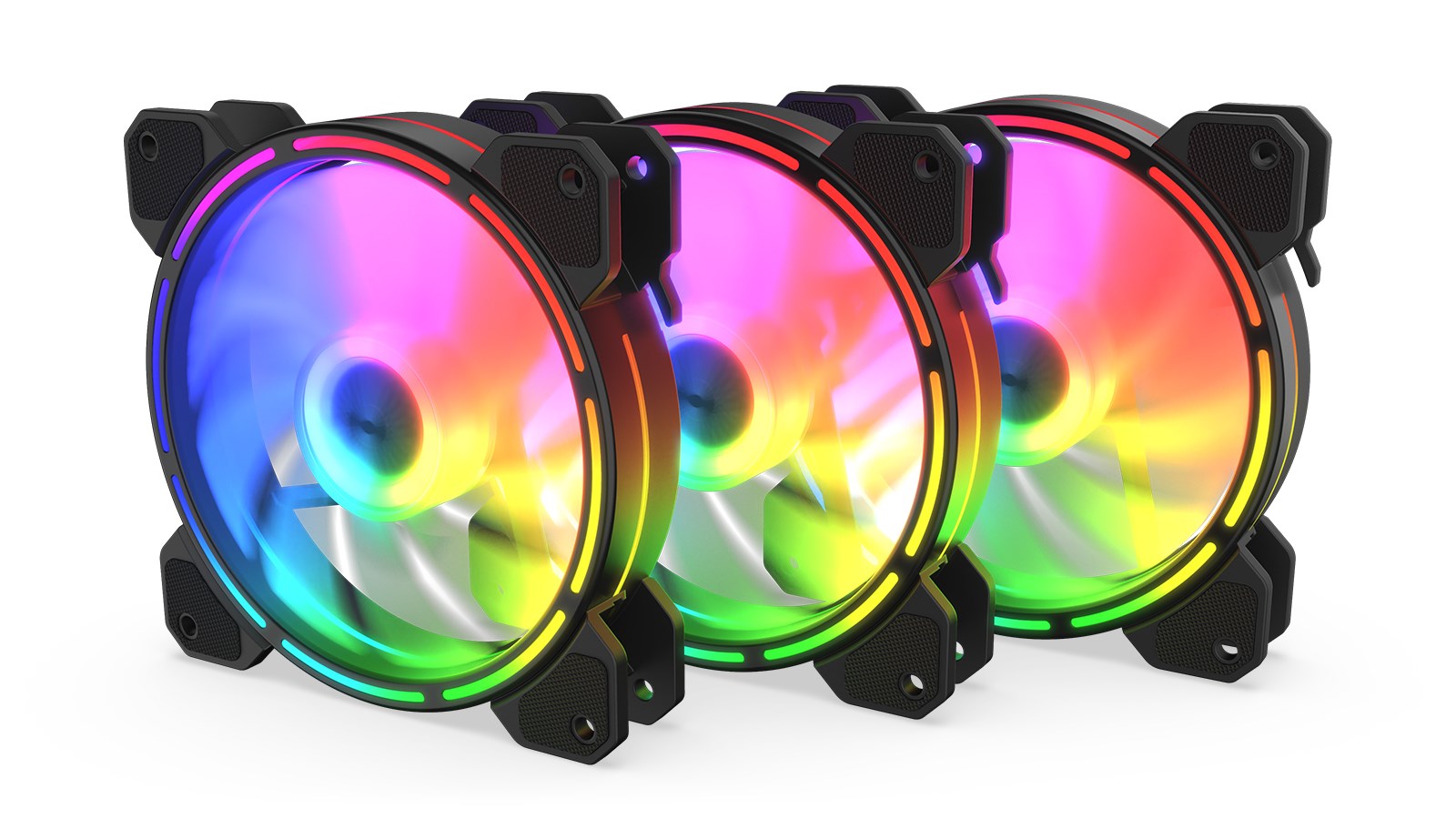 Ftohës Krux LUNAR 120 ARGB, 12 cm, i zi