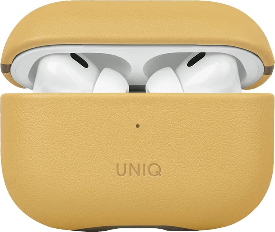 Mbështjellës për kufje UNIQ Lyden DS, për AirPods Pro 2nd Gen 2022, Canary Yellow Flint Grey