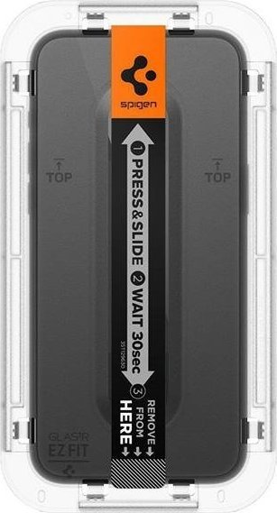 Mbrojtës ekrani Spigen Glass tR EZ Fit, 2 copë, për iPhone 15 Pro, i zi