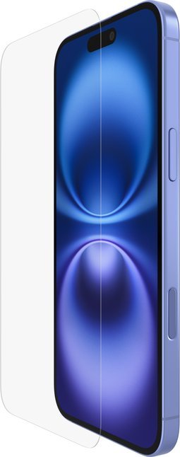 Mаска за екран Belkin ScreenForce Clear за iPhone 16 Plus, калено стакло, проѕирно