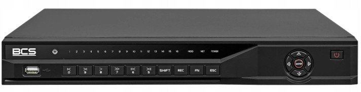 Regjistrues IP BCS NVR1602 A 4K 16 kanale, 16 porta PoE, i zi