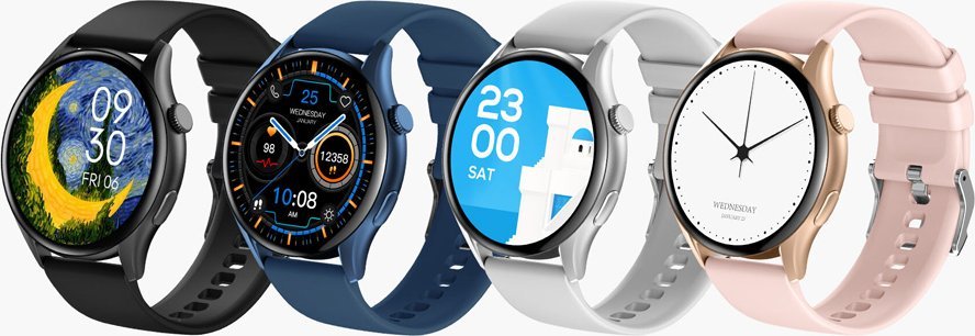 Smartwatch për gra Gravity GT11-2, ekran 1.43" AMOLED, Bluetooth 5.2, ari me rrip i bardhë