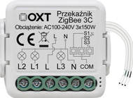 Modul rele inteligjent OXT mini, 3 qarqe, ZigBee TUYA