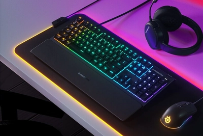 Tastierë SteelSeries Apex 3, US, e zezë