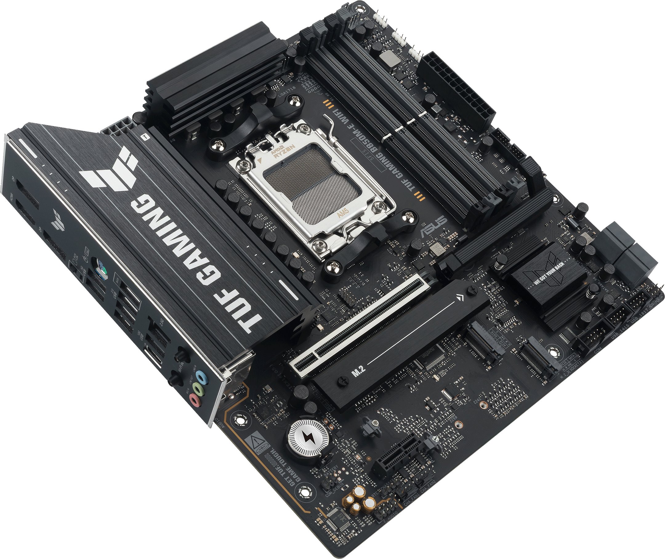 ASUS TUF Gaming B850M-E WiFi матична плоча, AMD B850, Socket AM5, Micro ATX