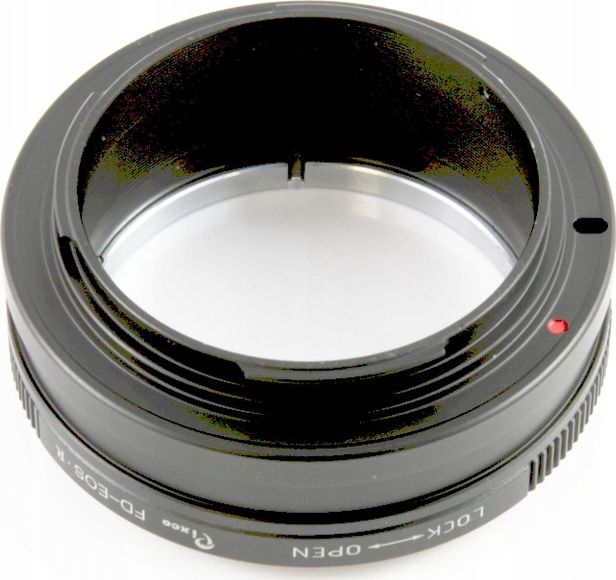 Adapter objektivi Pixco, Canon EOS R RF në Canon FD, i zi