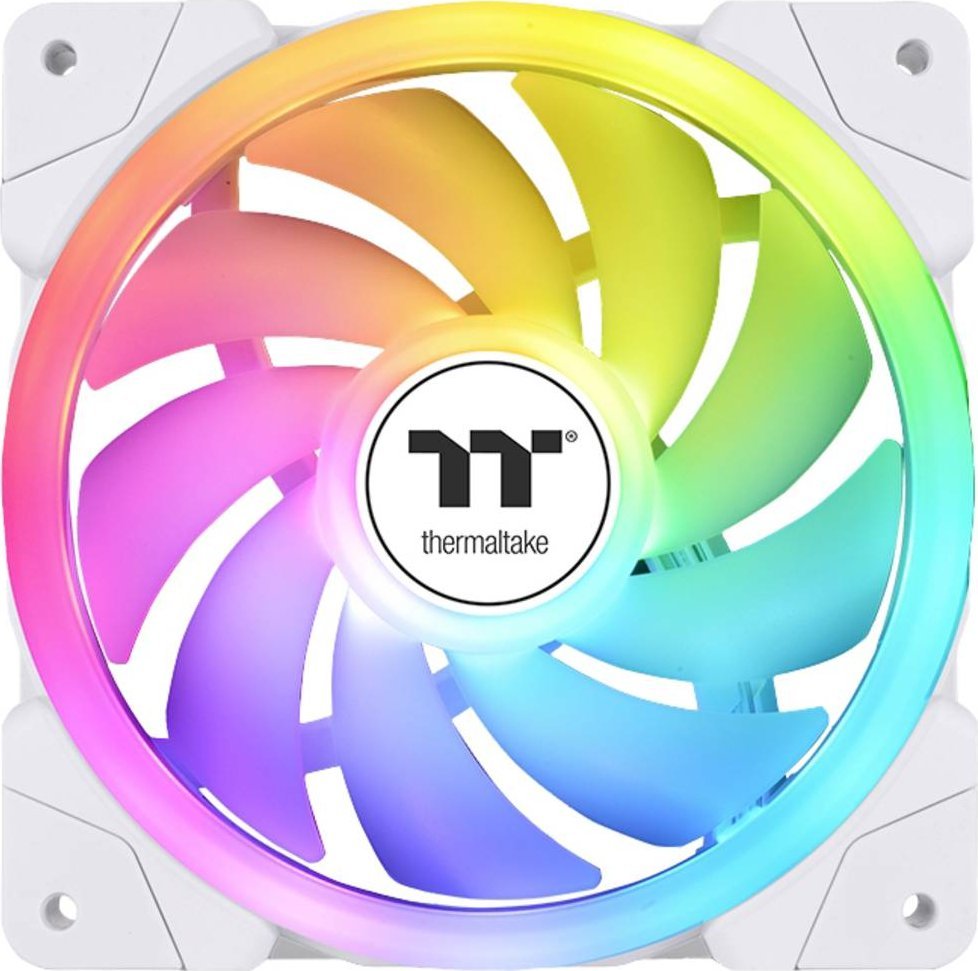 Ventilator kase kompjuteri Thermaltake SWAFAN EX12 ARGB, 12 cm, ARGB, i bardhë