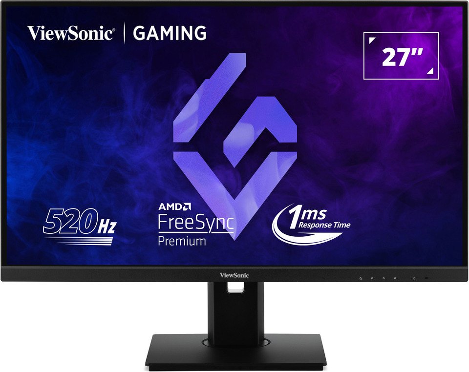 Monitor lojërash ViewSonic XG2737, 27", 520Hz, FHD, Fast IPS, G Sync, HDR10, i zi