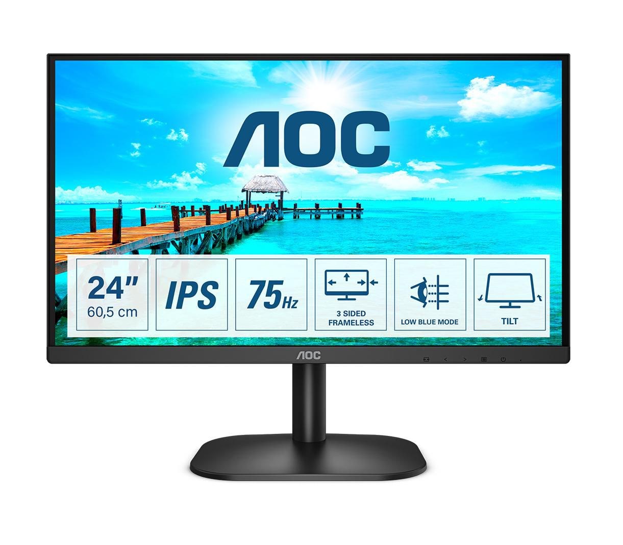 Monitor AOC B2 24B2XH, 23.8" FHD, i zi
